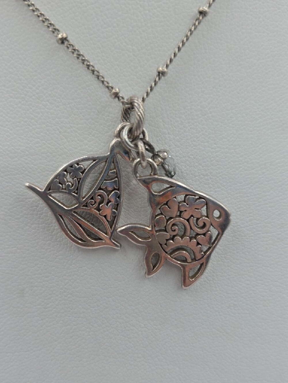 Brighton Gold Butterfly Filigree Pendant Necklace